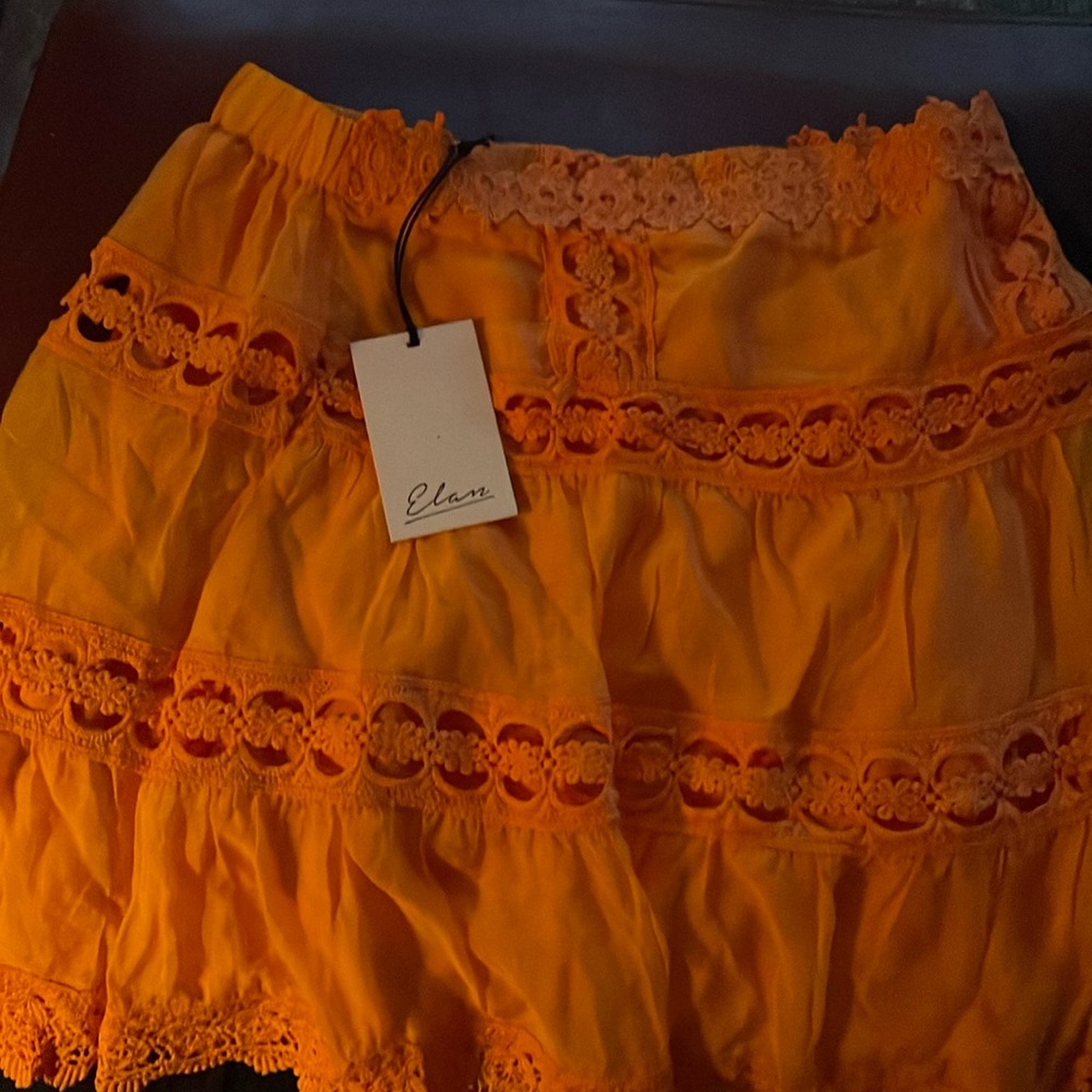 Elan Orange  Skirt, Size S